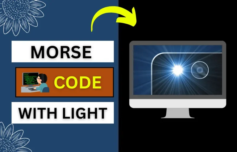 morse code with light