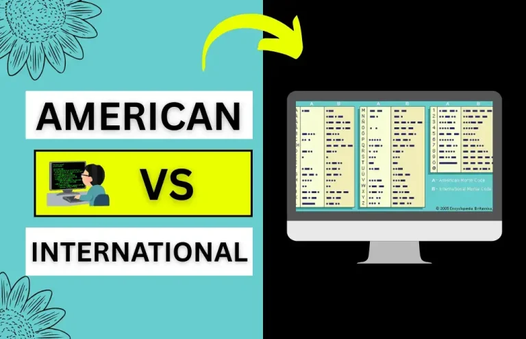 American Morse Code vs International Morse Code