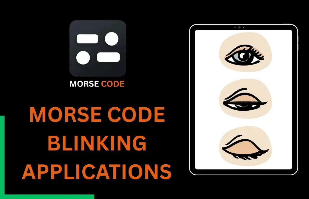 Morse code with eyes blinking