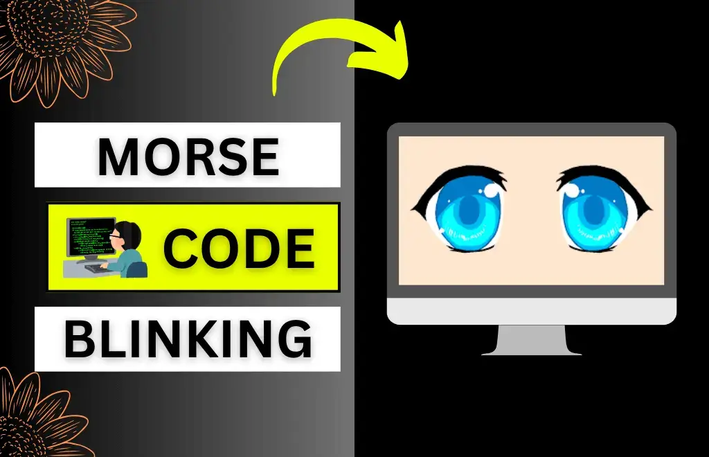 Morse code blinking