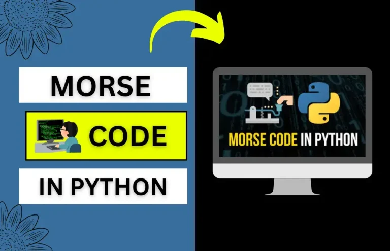Morse Code in Python